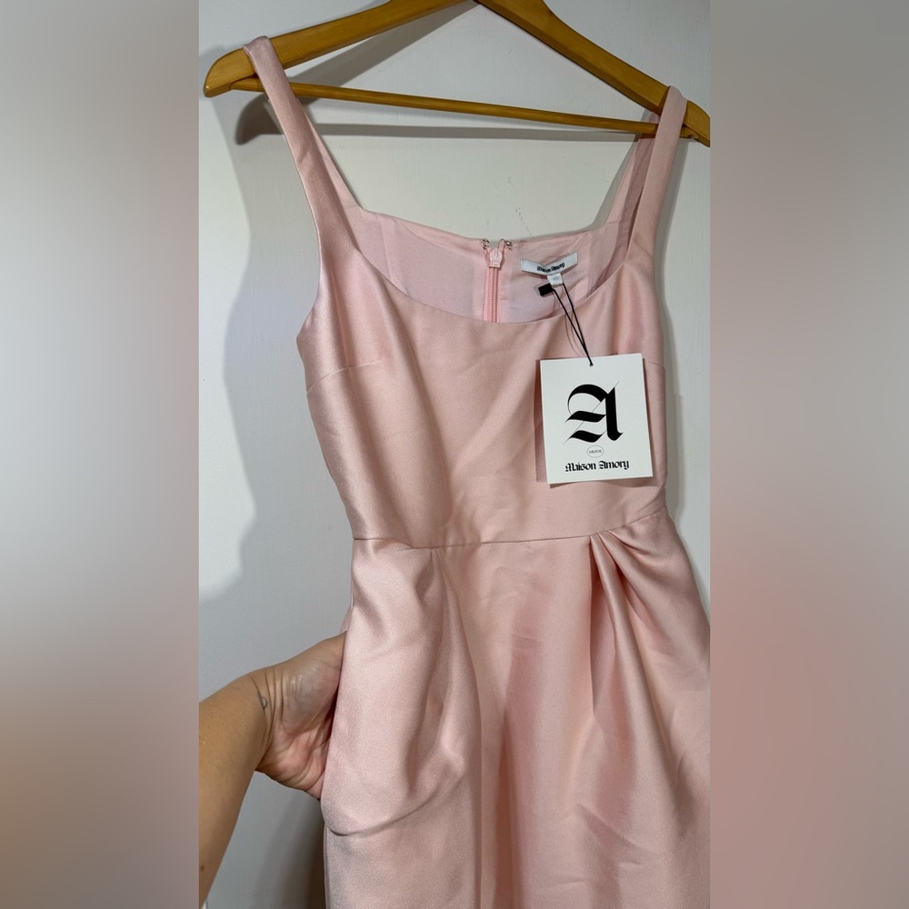 NWT MAISON AMORY THE TULIP DRESS IN DUSTY PINK - Picture 13 of 15